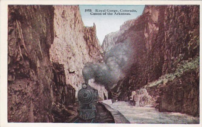 Colorado Train In The Royal Gorge