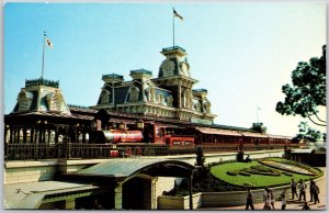 Walt Disney World Steam Railroad Narrow Gauge Trains Magic Kingdom Postcard