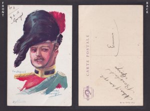 FRANCE, Propaganda postcard, Emile Dupuis, Highlander, WWI