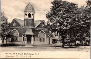 Park Avenue Methodist Episcopal Church East Orange NJ UDB Vintage Postcard V64