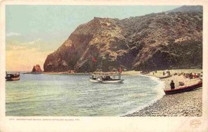 Moonstone Beach Paddle Steamer Launch Catalina Island California 1905c postcard