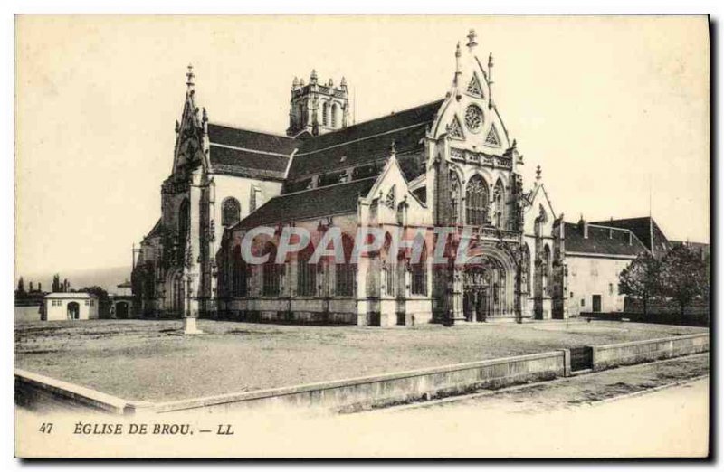 Old Postcard Bourg Church