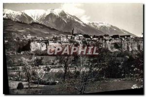 Postcard Old Embrun saw the edges of the Head of the Durance and Hivernet Sol...