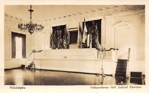 Independence Hall Judicial Chamber real photo - Philadelphia, Pennsylvania PA  