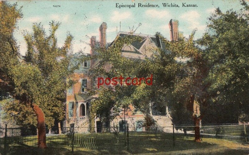 c1911? WICHITA KS Episcopal Residence, to Miss Mollie Hague