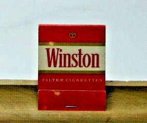 WINSTON Filter Cigarettes Vintage Matchbook Cover  