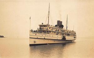 Steamer Camden C. A. Townsend Belfast ME Eastern Steamship Company RPPC Postcard