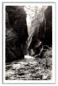 RPPC Oneonta Gorge Along Columbia River Highway Oregon CX-339 UNP Postcard W10