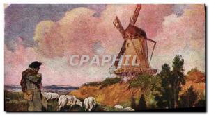 Postcard Old Windmill