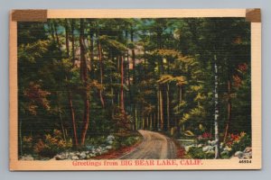 Greetings from Big Bear Lake California Postcard 