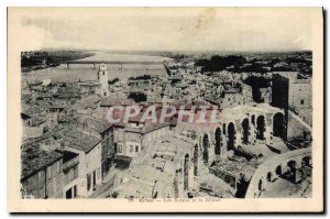 Old Postcard Arles Arenes and Rhone