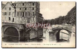 Old Postcard Meaux Mill Bridge