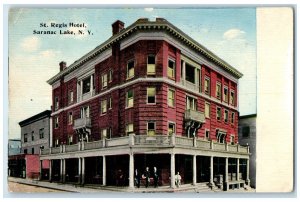 1912 St. Regis Hotel Exterior Building Saranac Lake New York NY Vintage Postcard