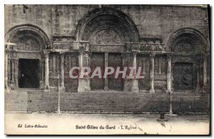 Postcard Old Saint Gilles Gard Church