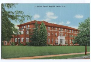 Postcard Selma Baptist Hospital Selma AL