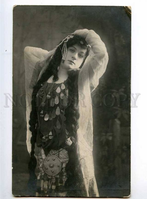 234119 OPERA Singer ACTRESS w/ LONG HAIR Vintage PHOTO PC