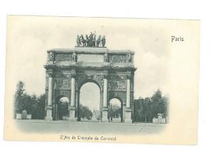 B82353 France Paris Superb Embossed PPC Arc de Triomphe  front/back image