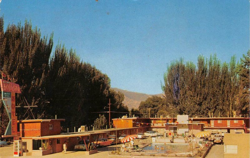 HOLIDAY MOTEL Salt Lake City, Utah Highways 89-91 Roadside Postcard ca 1960s