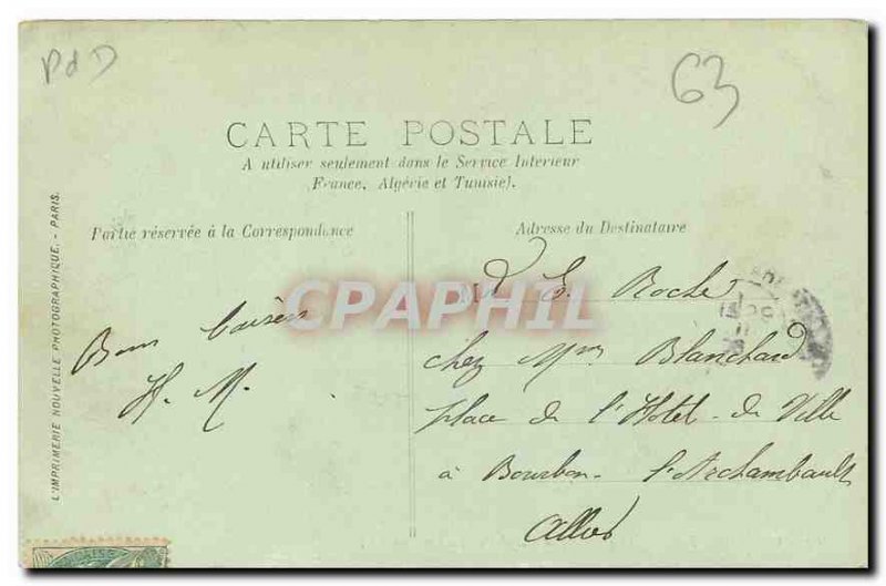 Old Postcard Clermont Ferrand Aydat and Lake View