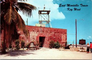 VINTAGE POSTCARD THE EAST MONTELLO TOWER & CIVIL WAR FORT AT KEY WEST FLORIDA