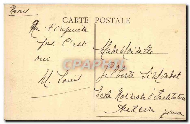 Old Postcard Nevers Cathedrale St Cyr Crowning the tower