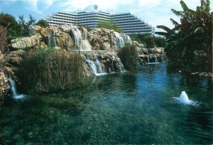 Sheraton Voyager Antalya Hotel • Turkey • Waterfall • Vintage Postcard