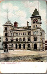 c1905 Post Office Albany Street View New York VTG K14