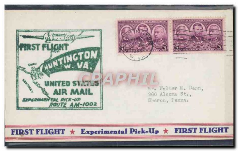 Letter USA 1st flight Huntington May 12, 1939