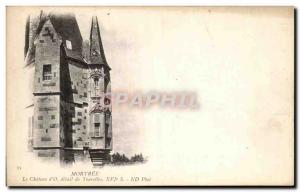 Old Postcard Mortree Le Chateau d & # 39o detial Turrets