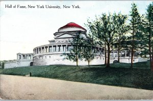 Hall of Fame New York University Divided Back Postcard