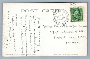 WATCH HILL RI VIEW FROM WESTERLY ROAD ANTIQUE POSTCARD