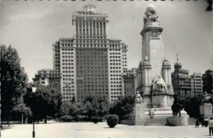 Spain - Madrid Plaza de España Monumento RPPC 01.78