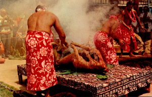 Hawaii Luau Scene The Luau Pig