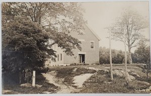 Dixfield Maine RPPC New Constructed Home or Chuch Lee Abbott Photo Postcard X4