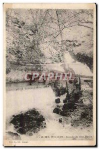 Old Postcard Besancon Arcier Cascades of old mill