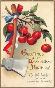 Washington's Birthday, Ellen H Clapsaddle Patriotic Unused 