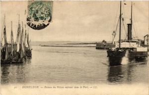 CPA HONFLEUR - Bateau du Havre entrant dans le Port (516382)