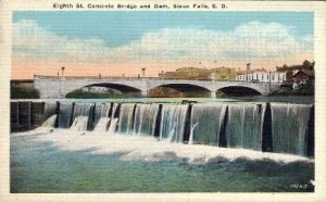 Eighth St.Concrete Bridge and Dam - Sioux Falls, South Dakota