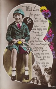 Swingball Tennis Ball On Swing Childrens Old Game Birthday Postcard