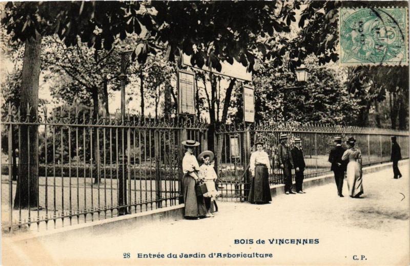 CPA PARIS 12e Bois de Vincennes Entrée du Jardin d'Arboriculture (672569)