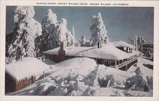 California Mount Wilson Mount Wilson Hotel Winter Scene