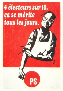 Belgium election poster Jean-Louis Lejeune campaign of Belgian Socialist Party