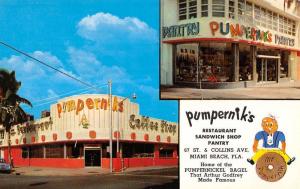 Miami Beach Florida Pumperniks Restaurant And Sandwich Vintage Postcard K9337