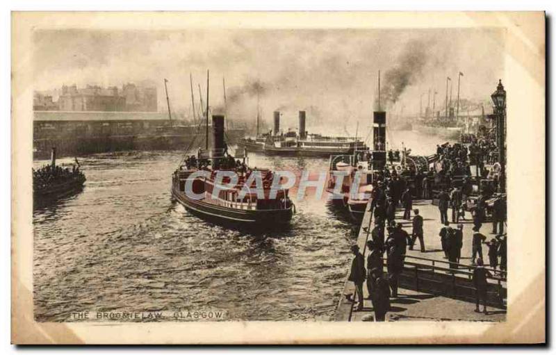 Postcard The Old Boat Glasgow Broomielaw