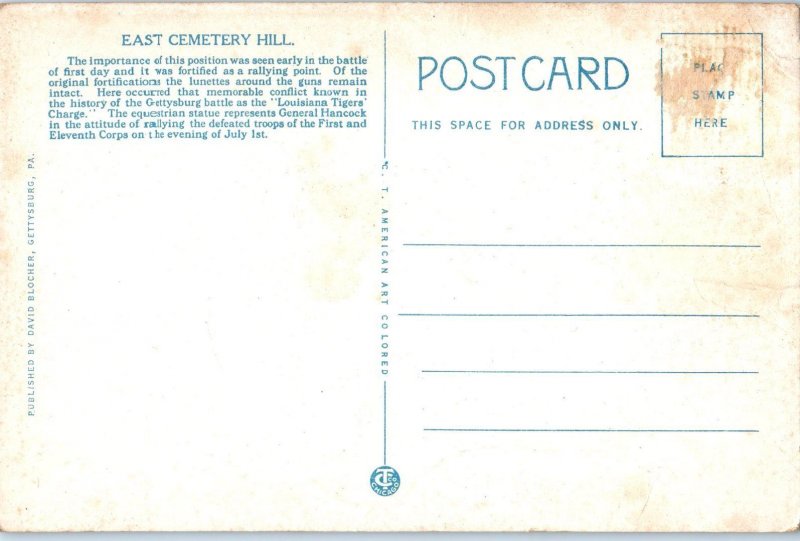 1913 East Cemetery Hill, Civi War, Gettysburg, Pennsylvania