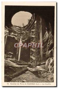 Old Postcard Padirac Pit Staircase Chasm