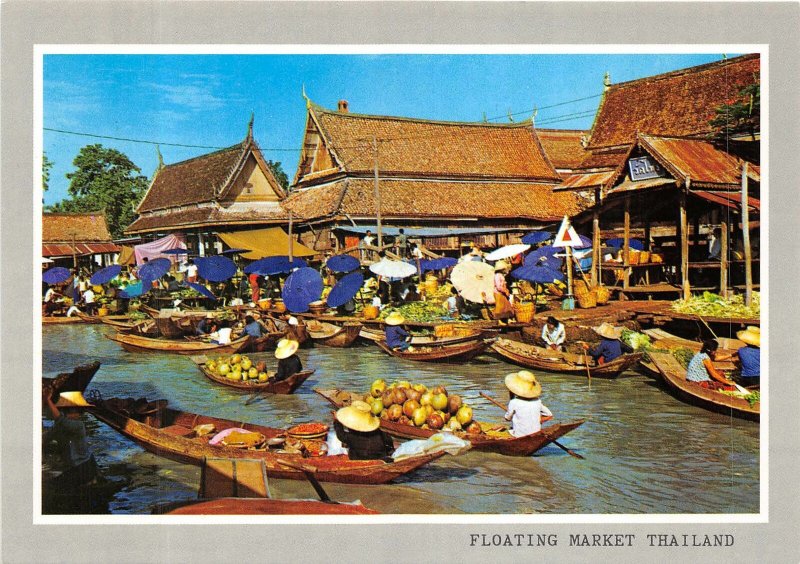 Lot 3 thailand floating market boat wat sai near  bangkok folklore types