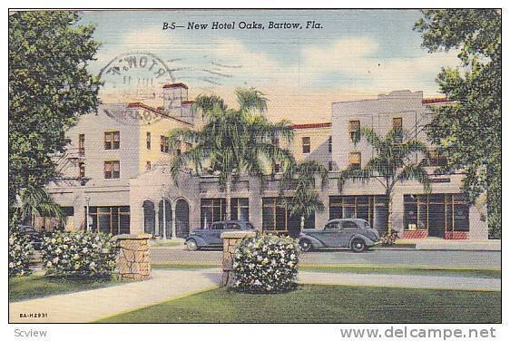 New Hotel Oaks, Bartow, Florida, PU-1948