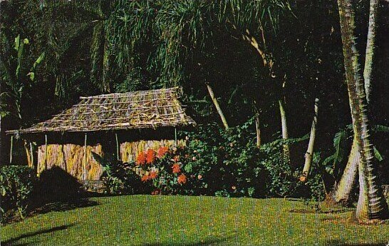 This Grass Shack Is Now Located On The Grounds Of The Waioli Tea Room Honolul...