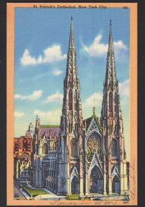 NYC St. Patrick's Cathedral Located on Fifth Avenue cnr 50th Street ~ Linen